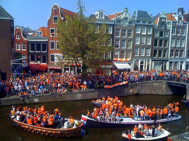 Kings day in Amsterdam